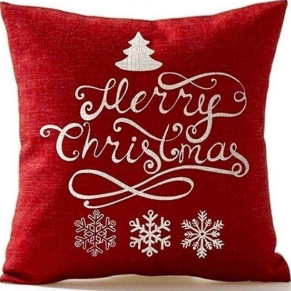 2 New Merry Christmas Pillow Covers